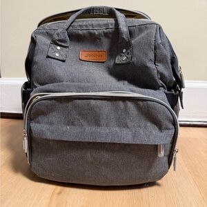 Yoofoss Diaper Bag with changing station and charger
